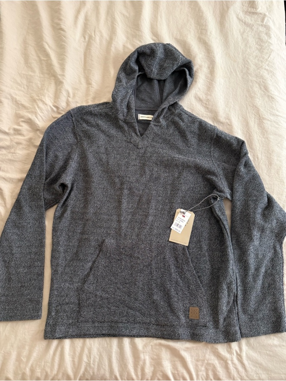 Men's Charcoal Hooded Crewneck Sweater
